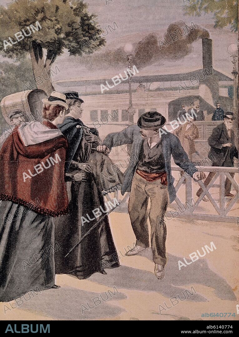 ASESINATO DE LA EMPERATRIZ ISABEL DE AUSTRIA (SISSI) POR UN ANARQUISTA ITALIANO-1898.