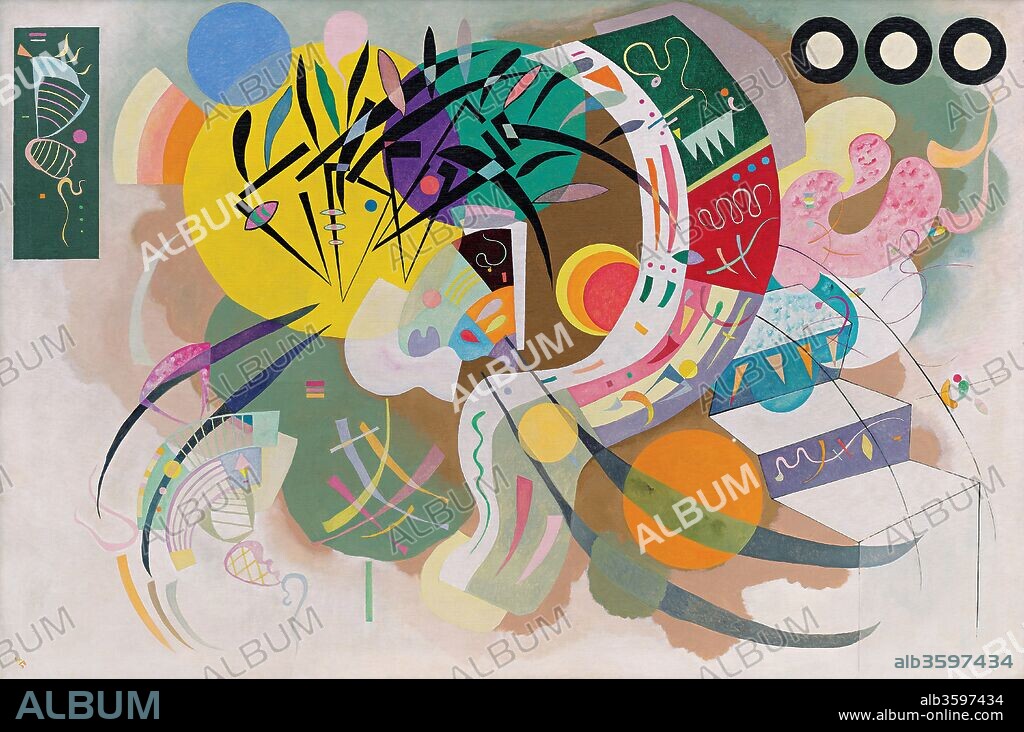 WASSILY VASILYEVICH KANDINSKY. Dominant Curve (Courbe dominante).