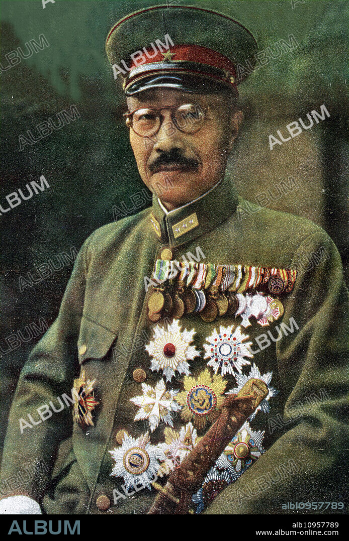Hideki Tojo (December 30, 1884 - December 23, 1948) was a Japanese politician, general of the Imperial Japanese Army (IJA) and convicted war criminal who served as Prime Minister of Japan and President of the Imperial Rule Assistance Association for most of World War II. He assumed several more positions including Chief of Staff of the Imperial Army before ultimately being removed from office in July 1944. During his years in power, his leadership was marked by extreme state-perpetrated violence in the name of Japanese ultranationalism.