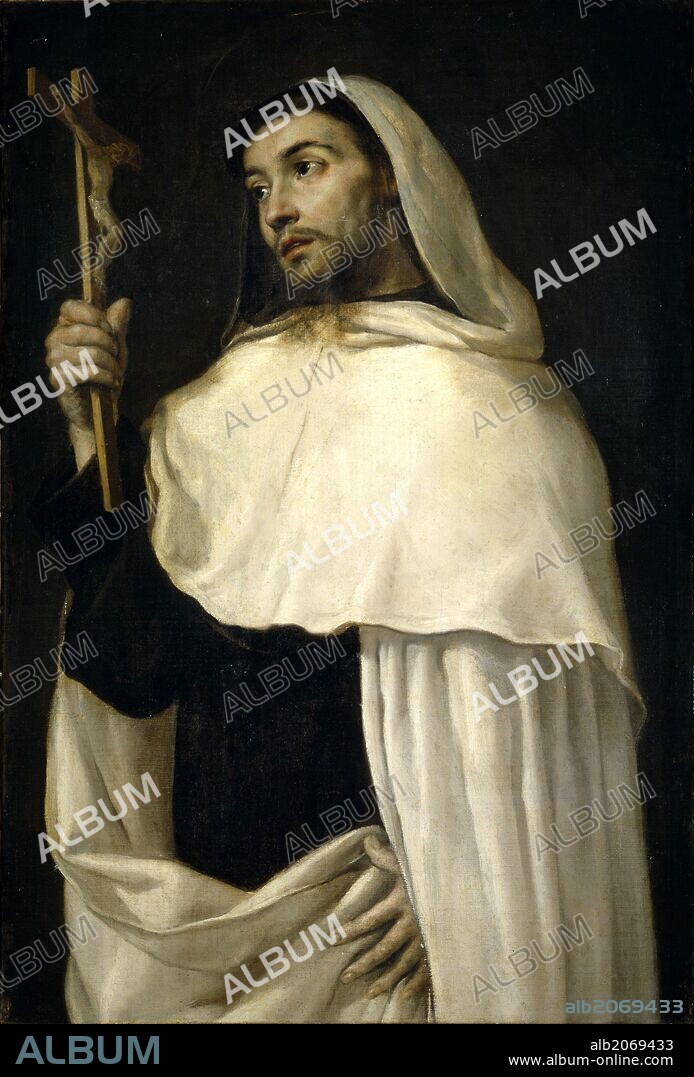 Antonio de Pereda y Salgado / 'San Alberto de Sicilia', Hacia 1670, Escuela Española, Óleo sobre Lienzo, 116 cm x 78 cm, P03347.