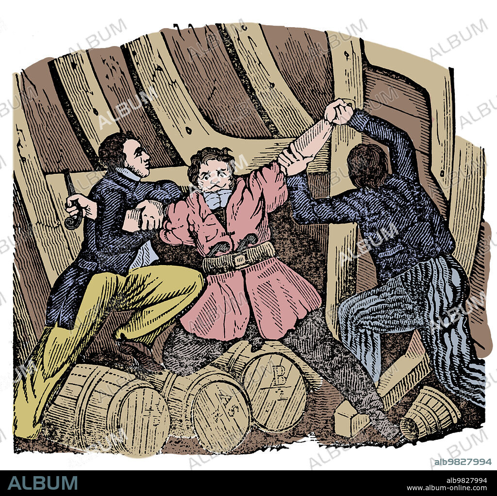 Charles Vane (1680 - 1721) was an English pirate who operated out of the notorious base at New Providence in the Bahamas. His navigating and ship combat skills were unmatchable, and he successfully plundered numerous vessels. He was eventually captured, imprisoned, put on trial, found guilty, and hanged.
