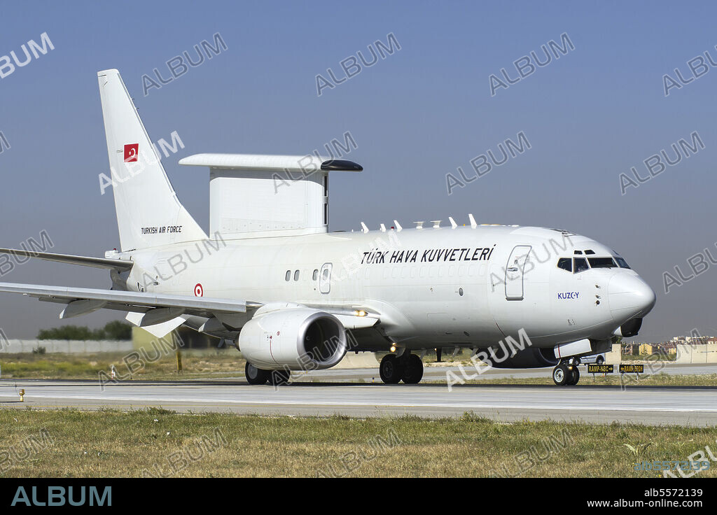 A Turkish Air Force Boeing 737-7ES Wedgetail, the new Peace Eagle Airborne Early Warning and Control (AEW&C) platform, attending the international Exercise Anatolian Eagle 2014-2 in Konya, Turkey.