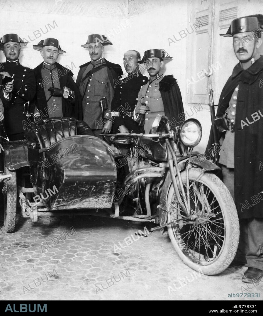 7 marzo 1921. Moto que Usaron los Autores del atentado que le Costó la vida A Eduardo dato.