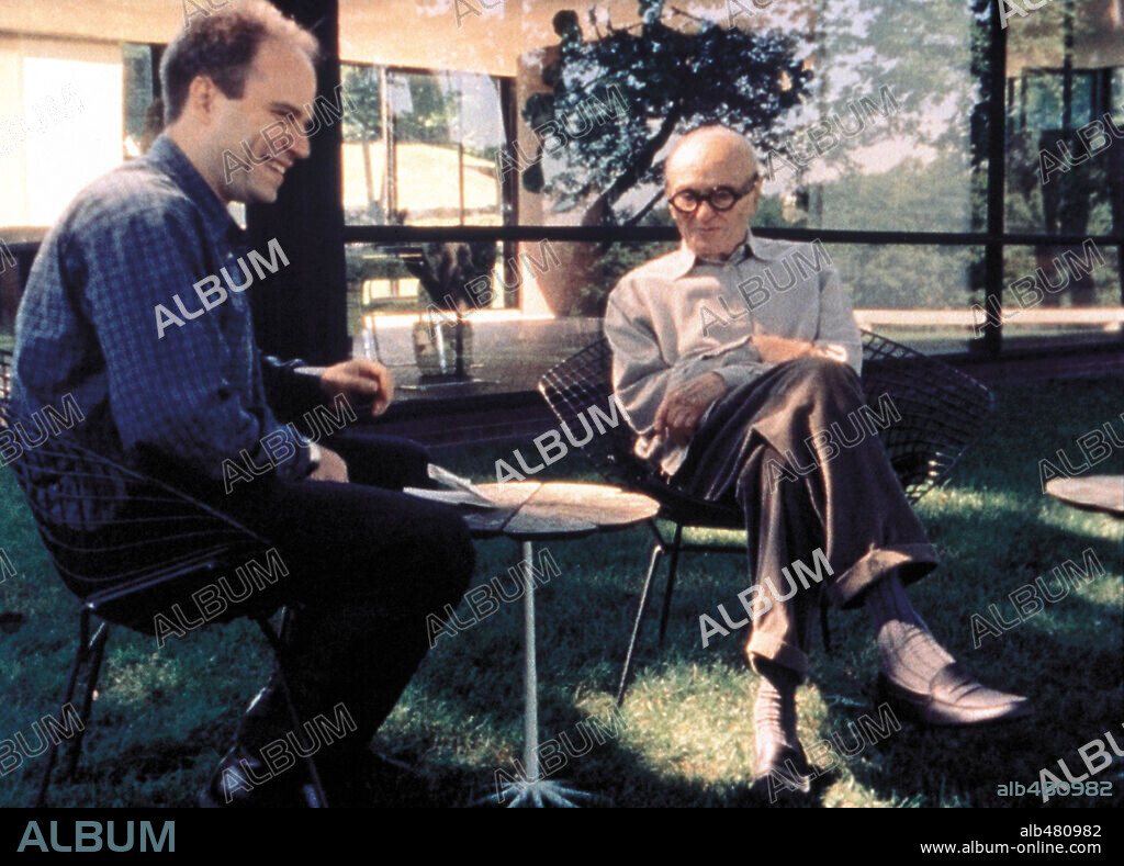 NATHALIEN KAHN and PHILIP JOHNSON in MY ARCHITECT: A SON'S JOURNEY, 2003, directed by NATHALIEN KAHN.