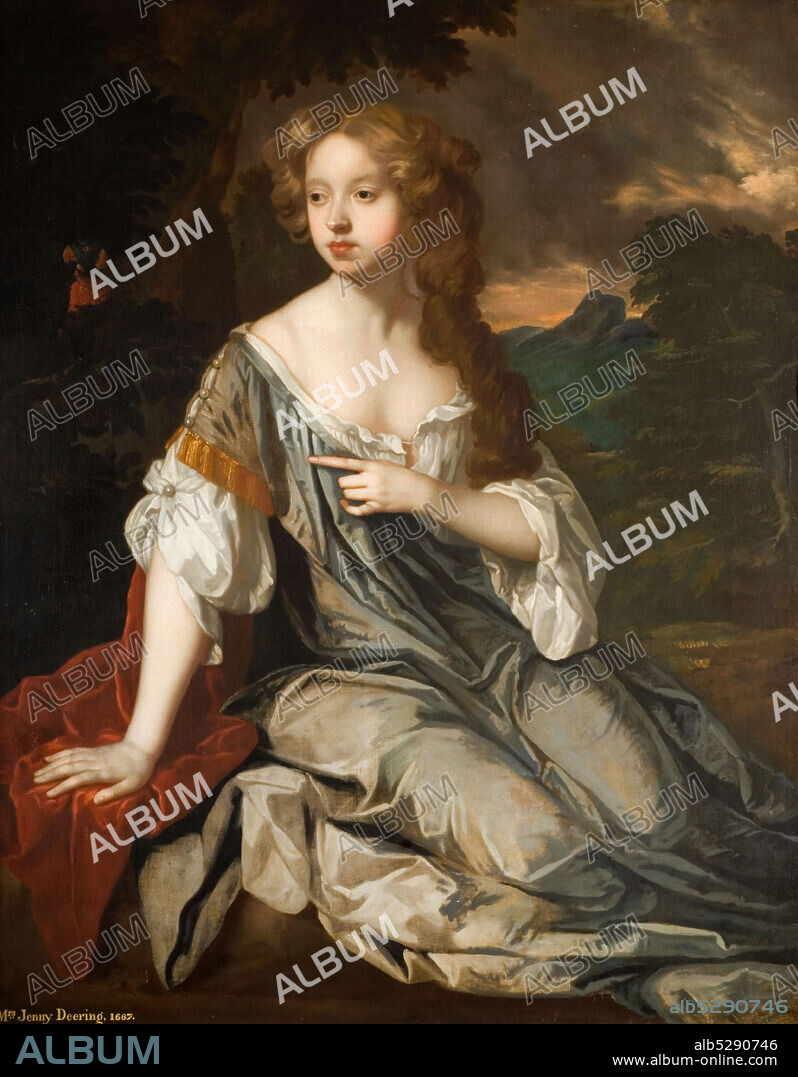 PETER LELY. Portrait Of The Hon Mrs Lucy Loftus, 1667.