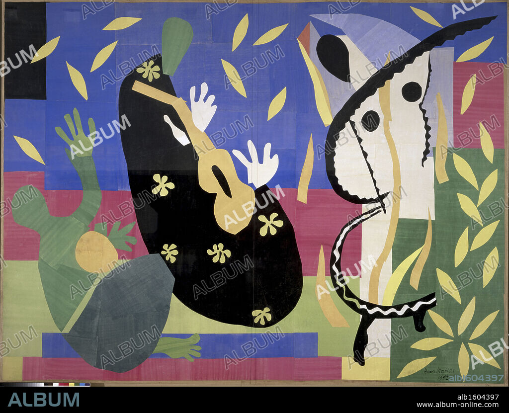 La tristesse du roi by Henri Matisse, 1952, 1869-1954, France, Paris, Musee National d'Art de Moderne.