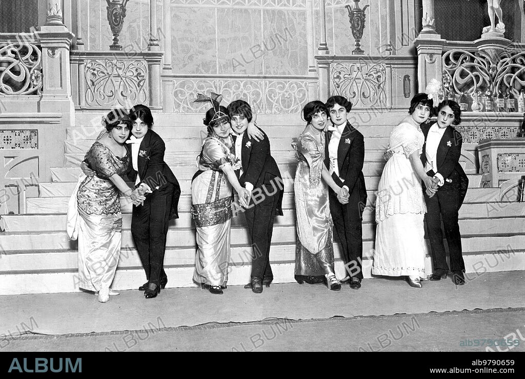 1910. Ballroom dancing in tsarist Russia at the beginning of the 20th century.