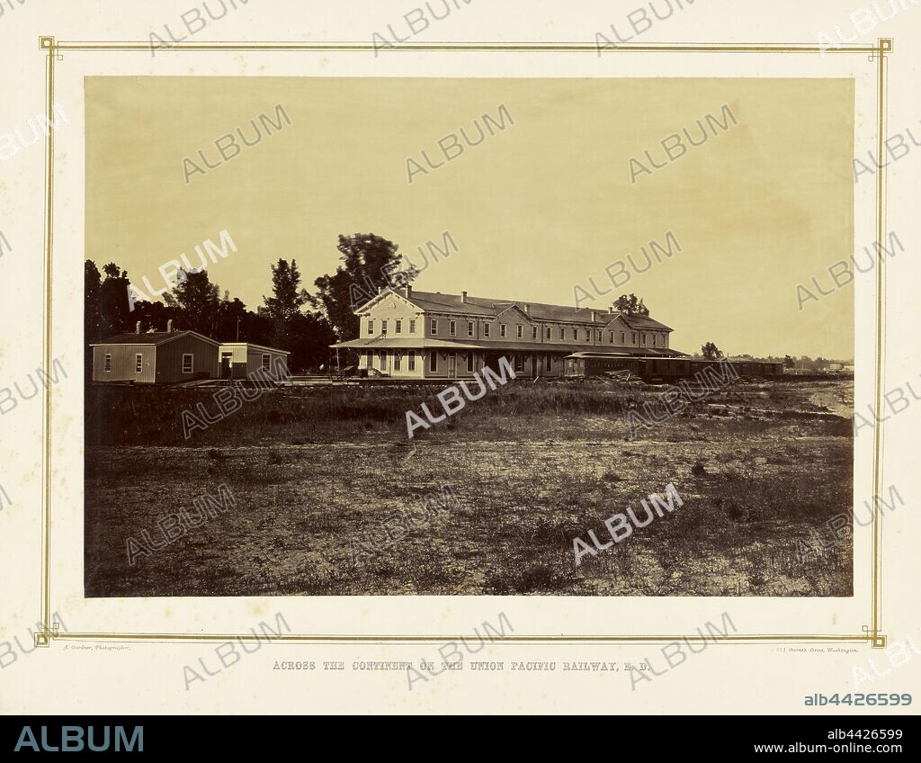 State Line Hotel, Kansas, Alexander Gardner (American, born Scotland, 1821 - 1882), 1867, Albumen silver print, 31.9 x 47.3 cm (12 9/16 x 18 5/8 in.).