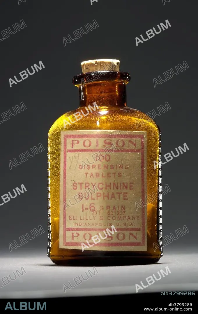 アンティーク ポイズンボトル poison bottle Lilly 1900s