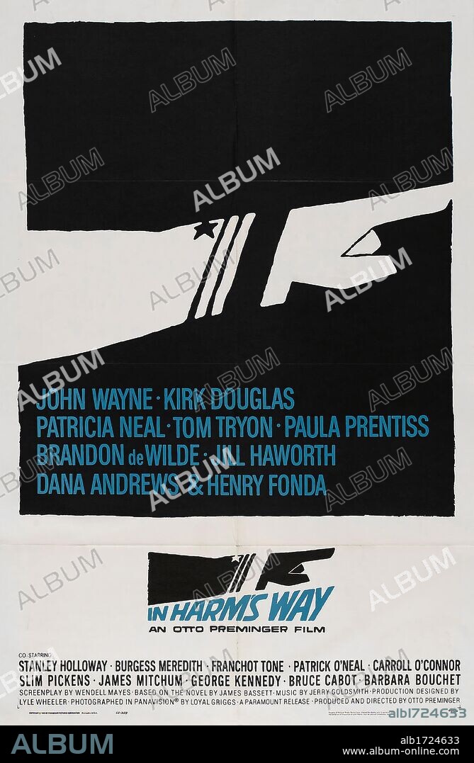 Poster de PRIMERA VICTORIA, 1965 (IN HARM'S WAY), dirigida por OTTO PREMINGER. Copyright PARAMOUNT PICTURES.