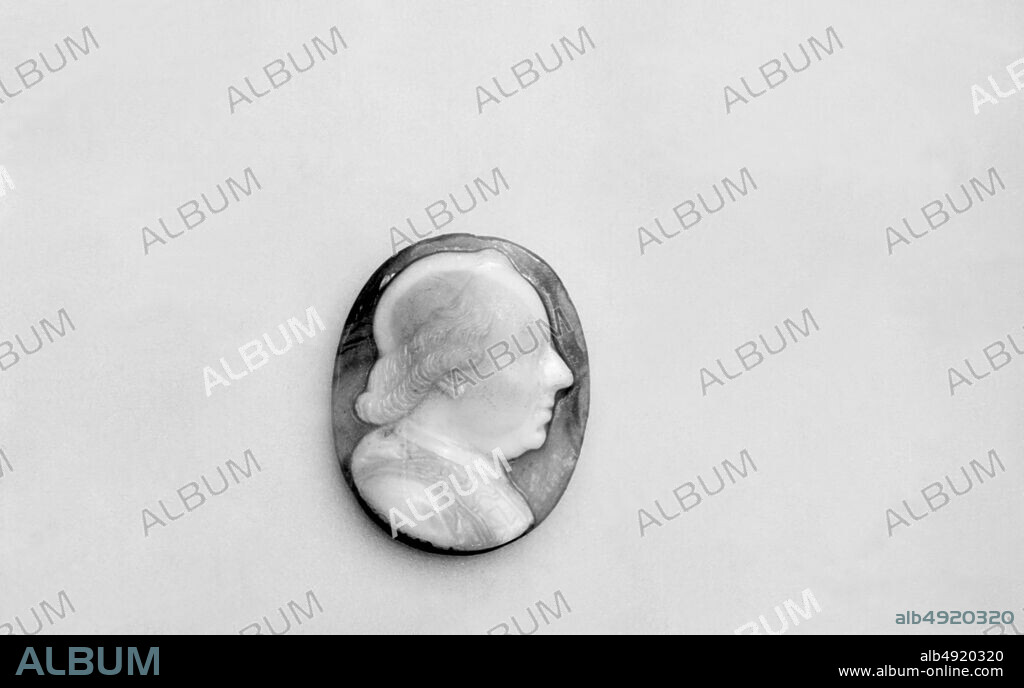 Pope Pius VI (Giovanni Angelo Braschi, 17171799), Italian, last quarter 18th century, Italian, Sardonyx, Height: 13/16 in. (2.1 cm), Lapidary Work-Gems.