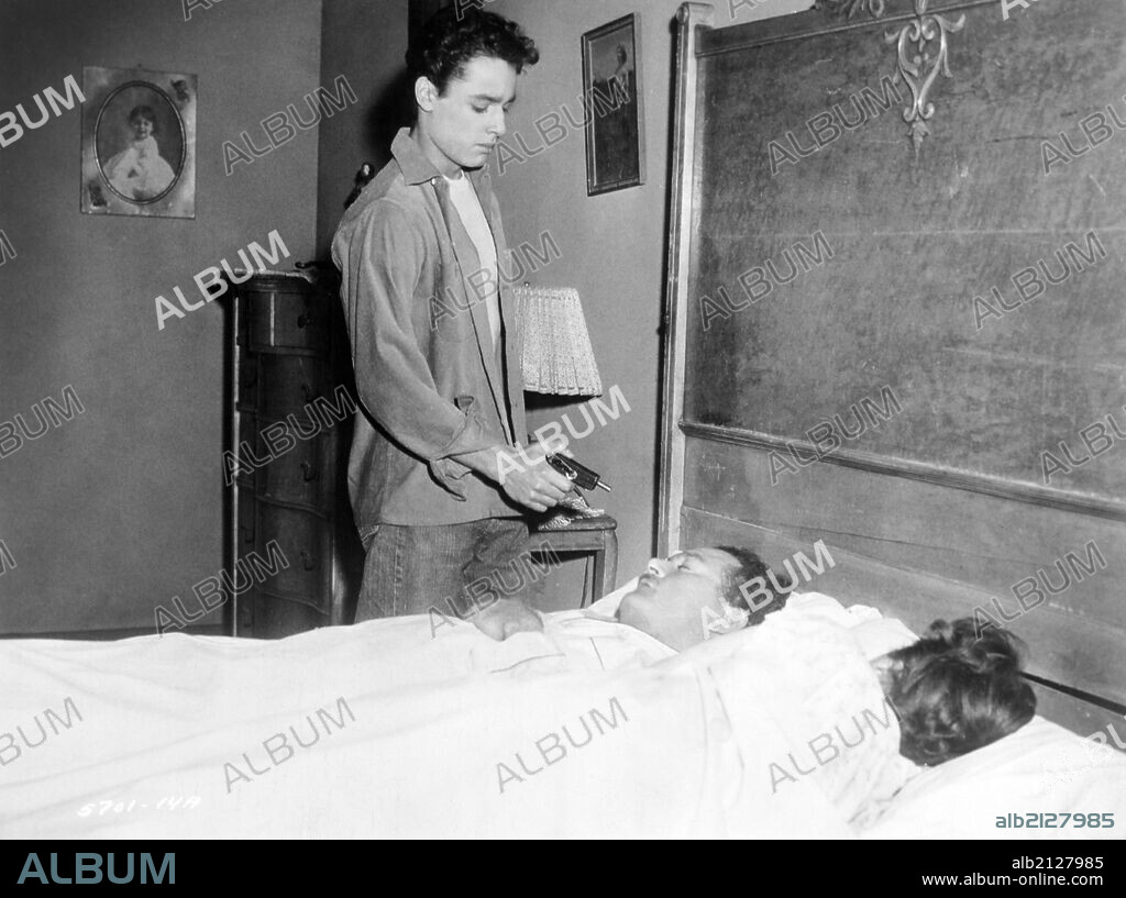 SAL MINEO in DINO, 1957, directed by THOMAS CARR. Copyright ALLIED ARTISTS PICTURES.
