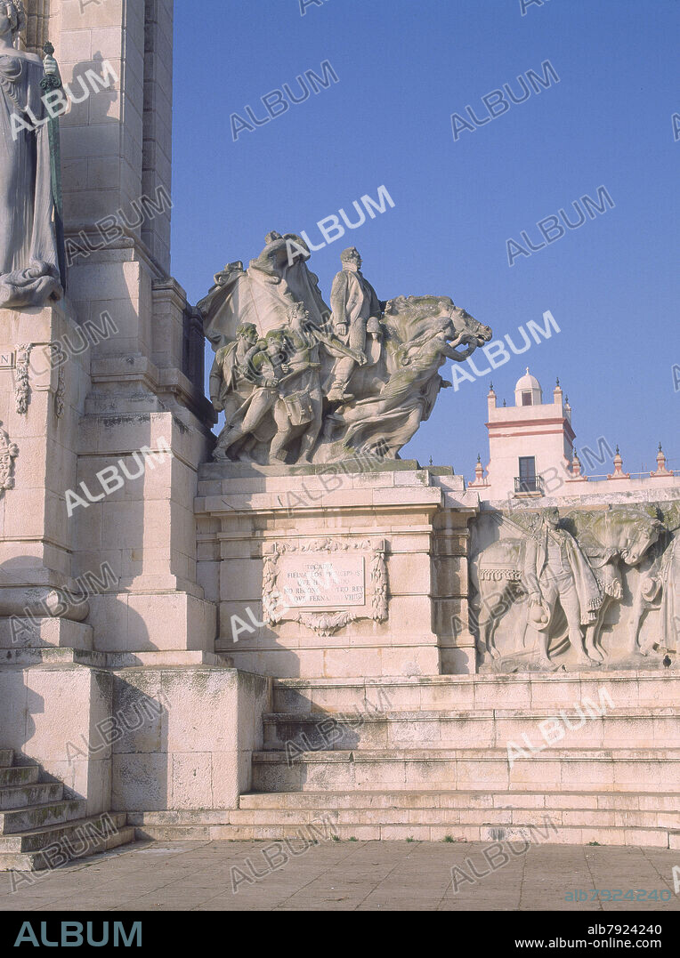 MARINAS ANICETO / LOPEZ OTERO M. MONUMENTO A LAS CORTES DE CADIZ DE 1812- ALEGORIA DE LA CIUDADANIA - REALIZADO ENTRE 1912 Y 1929.