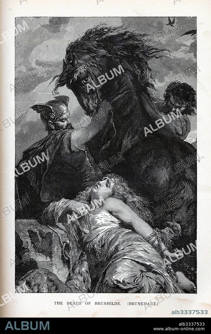 ANONYMOUS. The Death of Brunhilde, (Brunehaut).