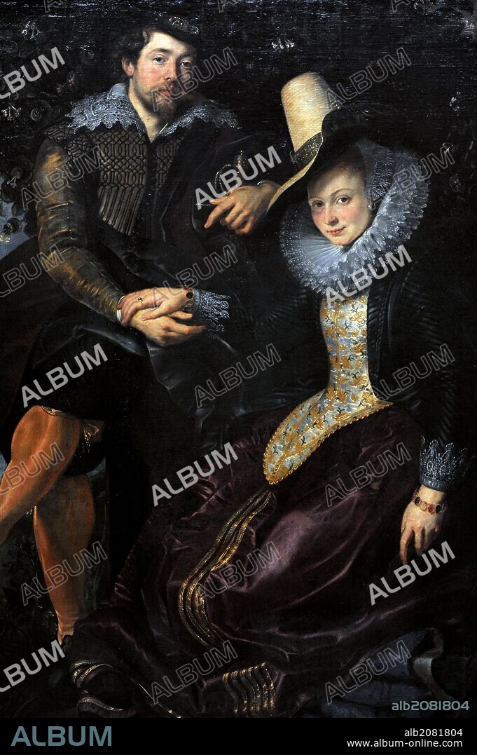 Peter Paul Rubens (1577-1640). Flemish painter. Self-portrait with his wife Isabella Brandt in the Honeysuckle Bower, ca.1609. Alte Pinakothek. Munich. Germany.