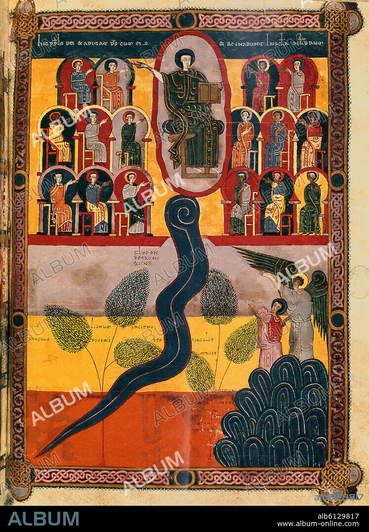 BEATUS OF LIÉBANA. Comments of the Apocalypse. The Last Judgement. Madrid, National Library.