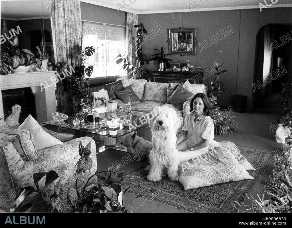 July 22, 1983. Crime of the Marquises of Urquijo: Miriam de la Sierra, daughter of the Marquises of Urquijo, during an exclusive interview for ABC, in which she defended herself against the accusations leveled against her and her brother Juan.