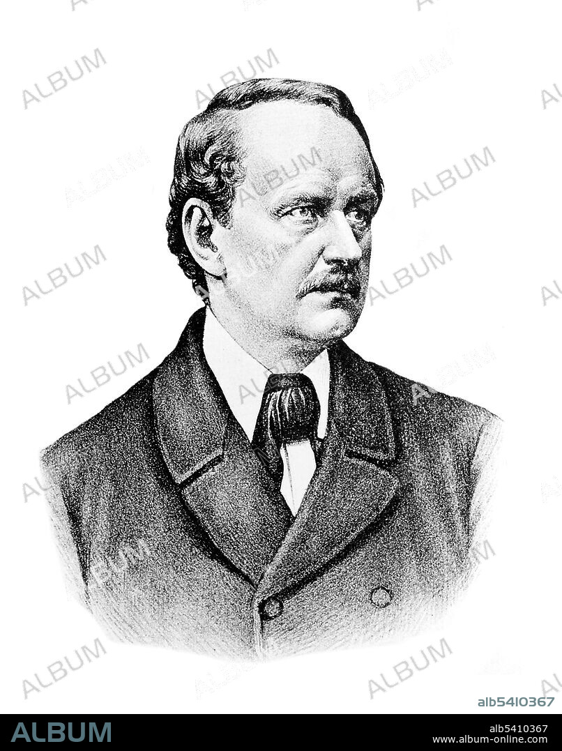 Matthias Jakob Schleiden (April 5, 1804 - June 23, 1881) was a German botanist and co-founder of cell theory, along with Theodor Schwann and Rudolf Virchow. While a professor of botany at the University of Jena, he wrote Contributions to our Knowledge of Phytogenesis (1838), in which he stated that all parts of the plant organism are composed of cells. Thus, Schleiden and Schwann became the first to formulate what was then an informal belief as a principle of biology equal in importance to the atomic theory of chemistry. He was one of the first German biologists to accept Darwin's theory of evolution and became a  leading proponent of Darwinism in Germany. He died in 1881 at the age of 77. No artist credited, undated.