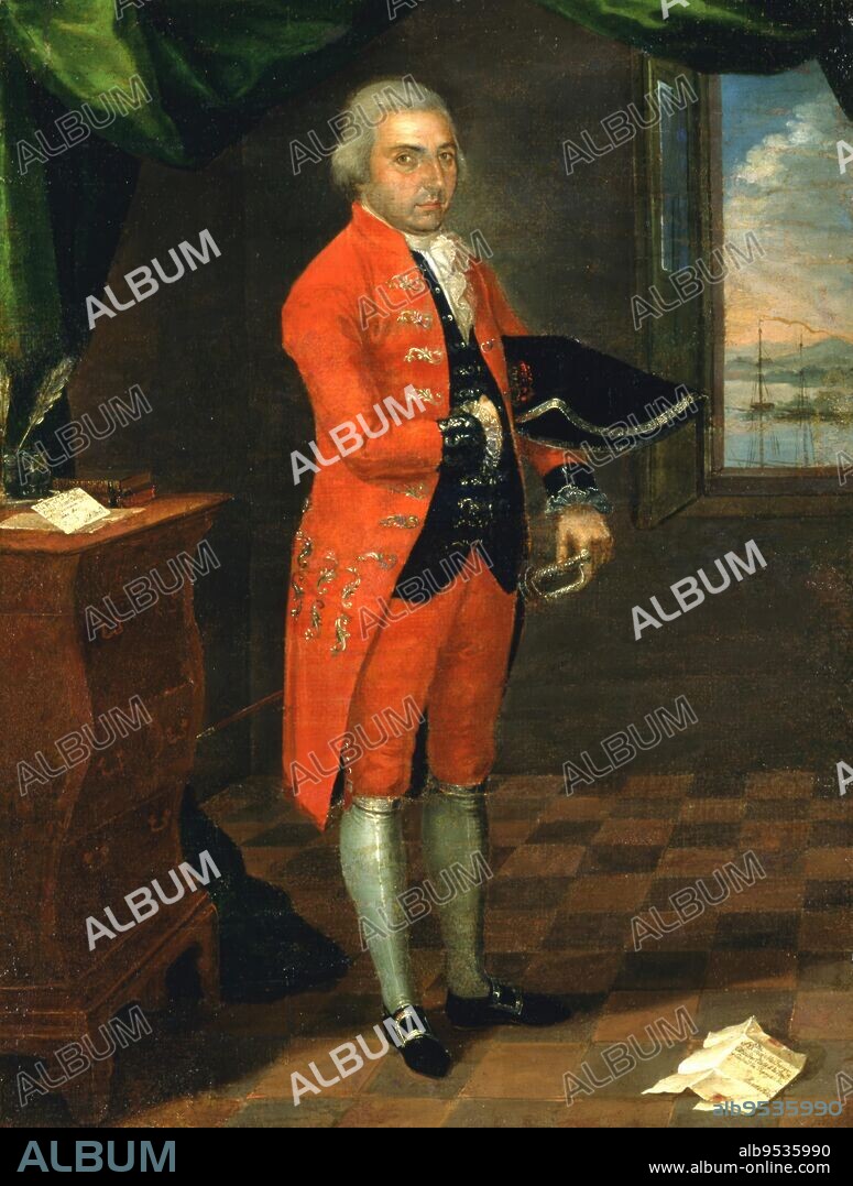 JOSE CAMPECHE Y JORDAN. Don José Mas Ferrer. oil on canvas. Date: ca. 1795.