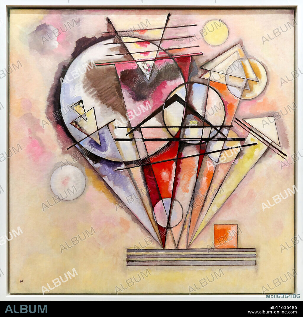Auf Spitzen, 1928, Vassily Kandinsky, 1866, Moscou (Russie, alors Empire Russe) - 1944, Neuilly-sur-Seine (France), Centre Pompidou, National Museum of Modern and Contemporary Art, Paris, France.