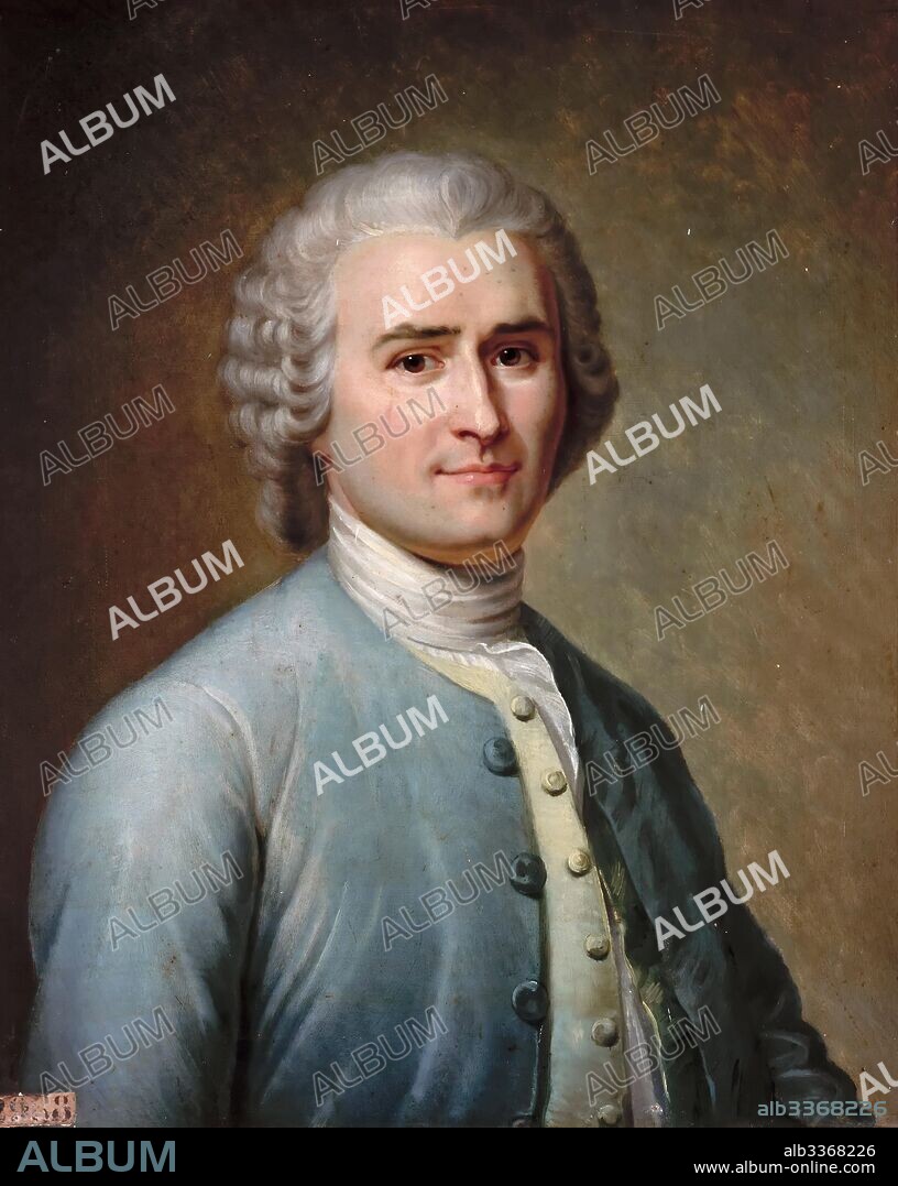 JEAN ÉDOUARD LACRETELLE. Portrait of Jean-Jacques Rousseau (1712-1778).