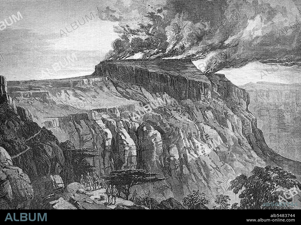 The British 1868 Expedition to Abyssinia was a punitive expedition carried out by armed forces of the British Empire against the Ethiopian Empire. Emperor Tewodros II of Ethiopia, also known as 'Theodore', imprisoned several missionaries and two representatives of the British government. The punitive expedition launched by the British in response required the transportation of a sizable military force hundreds of miles across mountainous terrain lacking any road system. The force consisted of 13,000 British and Indian soldiers, 26,000 camp followers and over 40,000 animals, including elephants. It set sail from Bombay in upwards of 280 steam and sailing ships. The advance guard of engineers landed at Zula on the Red Sea, about 30 miles (48 km) south of Massawa. The decisive battle took place at the mountain fortress of Magdala on April 10-11, 1868. British casualties were 2 killed and 18 wounded, while the Ethiopians lost 700 killed and 1,400 wounded. The defeated emperor Tewodoros committed suicide rather than be captured.