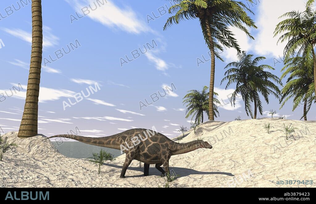 Dicraeosaurus in a prehistoric environment.