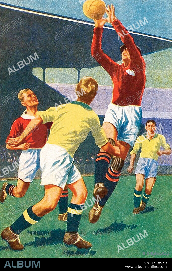 UNKNOWN. Hand ball.  A soccer player uses his hands instead of his feet in the middle of a matche.