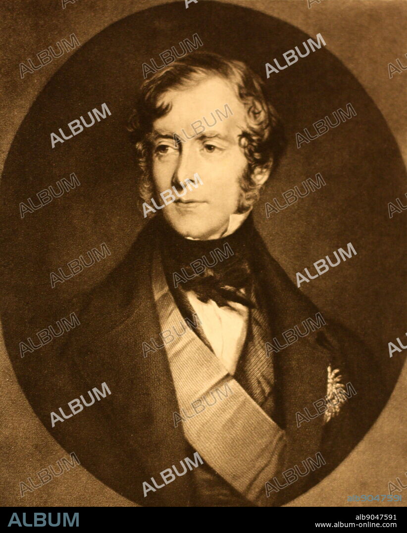 Portrait of George William Frederick Villiers, the 4th Earl of Clarendon. Lived between 1800-1870 and was a British statesman and diplomat. Circa 1850.