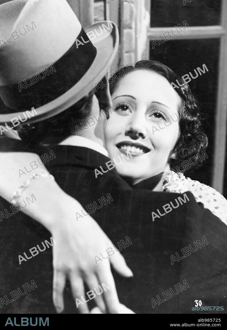RAQUEL RODRIGO y TONY D'ALGY en UNA SEMANA DE FELICIDAD, 1934.