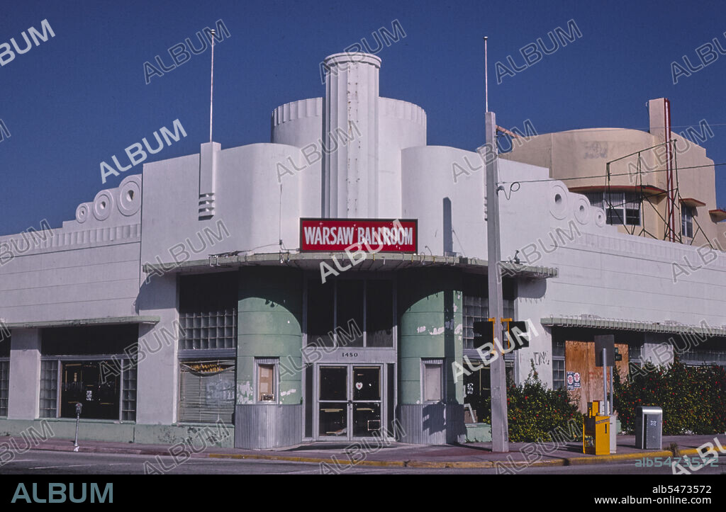 1980s America -   Warsaw Ballroom, Collins Avenue, Miami Beach, Florida 1980.