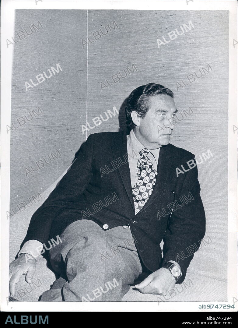 May 11, 1974. Portrait of the Mexican writer Octavio Paz.