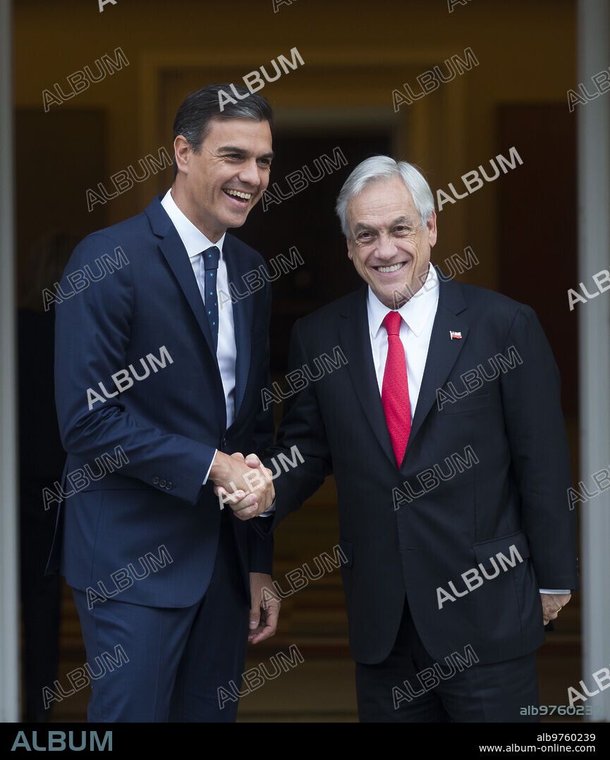 Madrid, 09/10/2018. El presidente del Gobierno Pedro Sánchez, recibe en La Moncloa al presidente de Chile Sebastián Piñera. Foto: Ángel de Antonio ARCHDC.