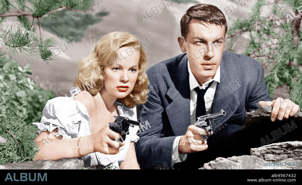 JOHN DALL und PEGGY CUMMINS in GUN CRAZY, 1950, unter der Regie von JOSEPH H. LEWIS. Copyright UNITED ARTISTS.