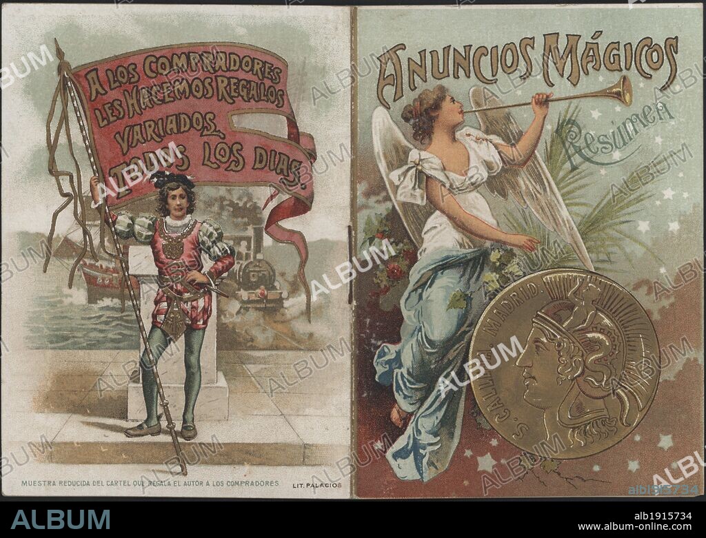 Anuncios mágicos. Publicidad de la Editorial Saturnino Calleja, Madrid. Año 1904.