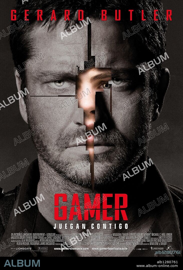 Poster de GAMER, 2009, dirigida por BRIAN TAYLOR y MARK NEVELDINE. Copyright LAKESHORE ENTERTAINMENT.