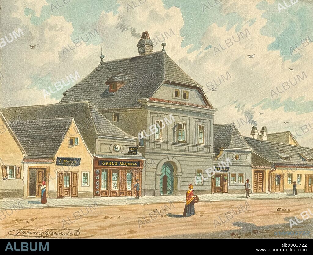 FRANZ GERASCH. The former hunting lodge of Empress Maria Theresia at Erdbergstrasse 109 in Vienna, undated.