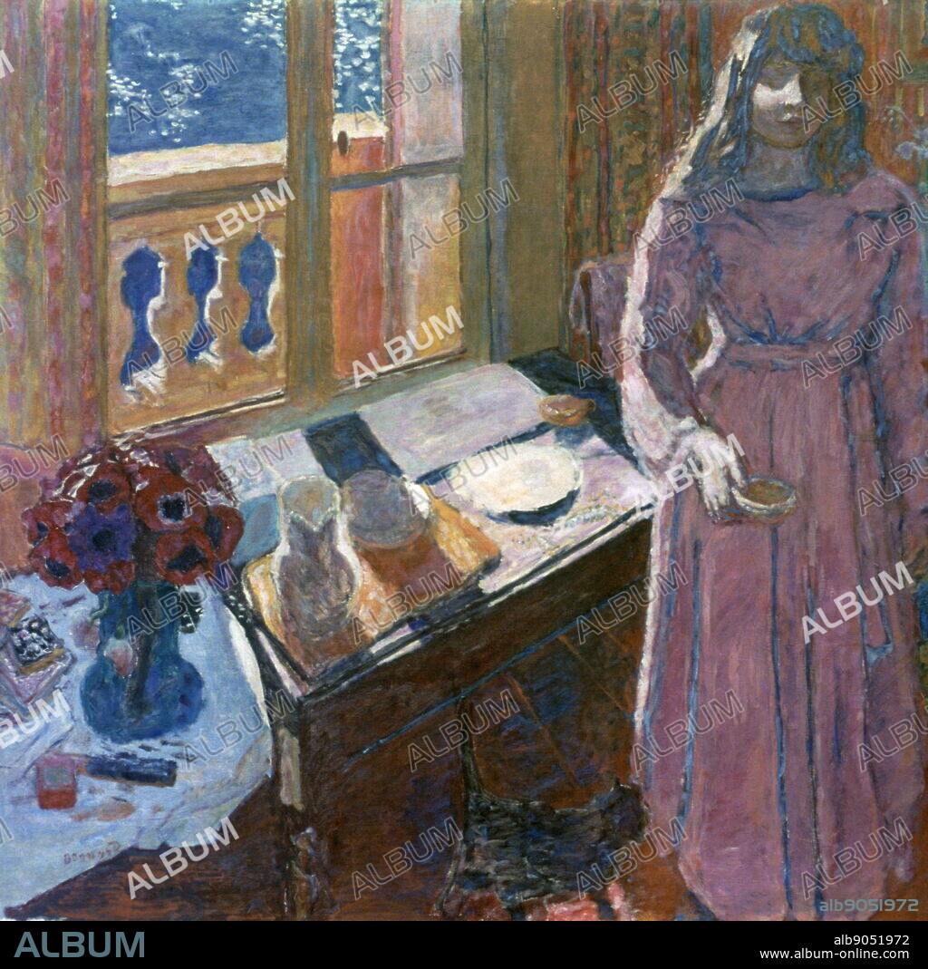 The Bowl of Milk', c1919. Artist: Pierre Bonnard. Bonnard was a French painter, illustrator, and printmaker, known for the stylized decorative qualities of his paintings and his bold use of colour. He was a founding member of the Post-Impressionist group of avant-garde painters Les Nabis.