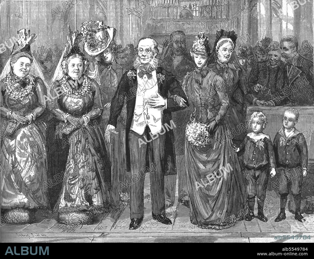 SYDNEY PRIOR HALL. ''That Unfortunate Marriage, by Francis Eleanor Trollope; As to "Uncle Jo," the honour nearly overpowered him. ', 1888. From, 'The Graphic. An Illustrated Weekly Newspaper Volume 38. July to December, 1888'.
