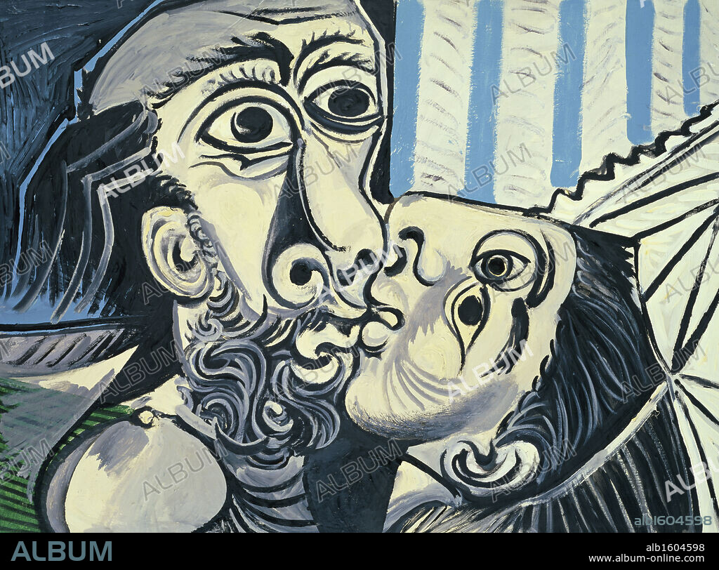 The Kiss by Pablo Picasso, 1969, 1881-1973, France, Paris, Musee Picasso.