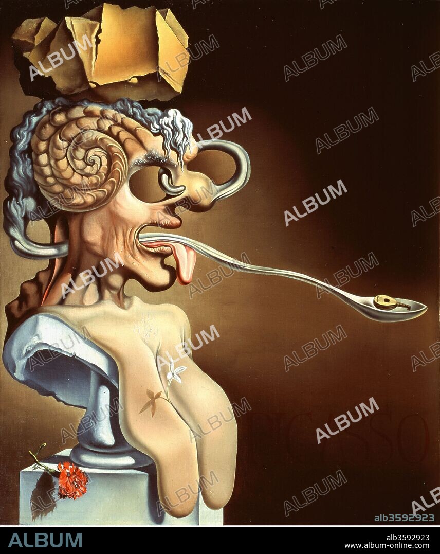 SALVADOR DALÍ. Portrait of Pablo Picasso in the Twenty-first Century.
