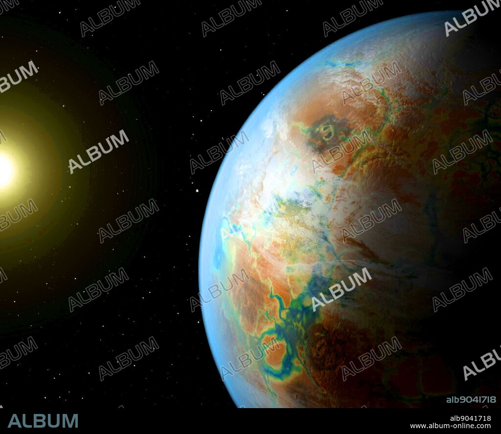 Kepler-452b (sometimes nicknamed Earth 2.0 or Earth's Cousin) is an exoplanet orbiting the Sun-like star Kepler-452 about 1, 400 light-years (430 pc) from Earth in the constellation Cygnus. It is the first potentially rocky super-Earth planet discovered orbiting within the habitable zone of a star very similar to the Sun.