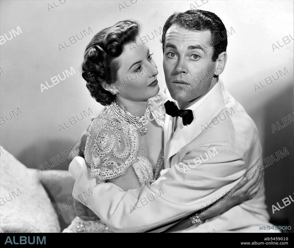 BARBARA STANWYCK y HENRY FONDA en LAS TRES NOCHES DE EVA, 1941 (THE LADY EVE), dirigida por PRESTON STURGES. Copyright PARAMOUNT PICTURES.