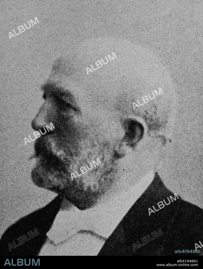 Julius Robert Bosse, 1832 - 1901, german politican, Prussian Minister of Culture, picture from 1895, digital improved.