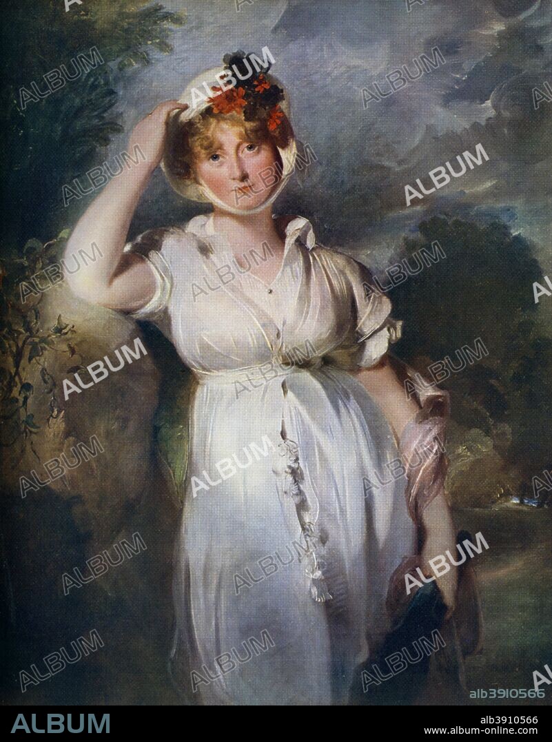 'Caroline Amelia Elizabeth of Brunswick', c1788-1810, (1912). Caroline of Brunswick (1768-1821) married the Prince of Wales, the future King George IV, in 1795. A colour print from Famous Paintings, with an introduction by Gilbert Chesterton, Cassell and Company, (London, New York, Toronto, 1912).