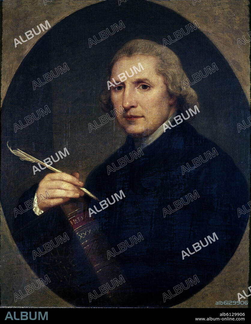 ANGELICA KAUFFMANN. 'Retrato de Lorenzo Hervás y Panduro, 1794, Óleo sobre lienzo.