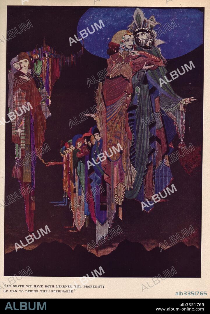 HARRY CLARKE. Illustration for "The Tales of Mystery and Imagination" by Edgar Allan Poe.