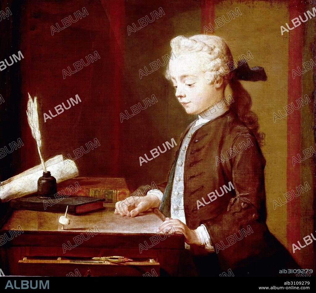 JEAN BAPTISTE SIMEON CHARDIN. Niño con peonza.