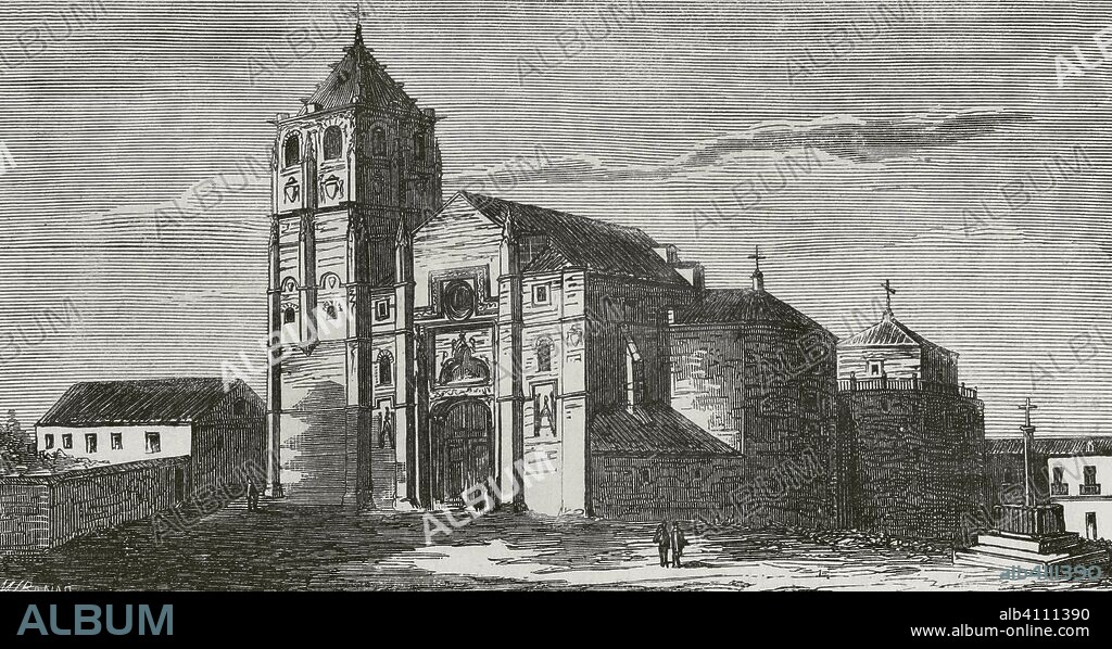 España. Torrelaguna. Iglesia de la Magdalena. Grabado. Crónica General de España, Historia Ilustrada y Descriptiva de sus Provincias. Castilla-La Nueva, 1869. Biblioteca Histórico Militar de Barcelona, Cataluña, España.
