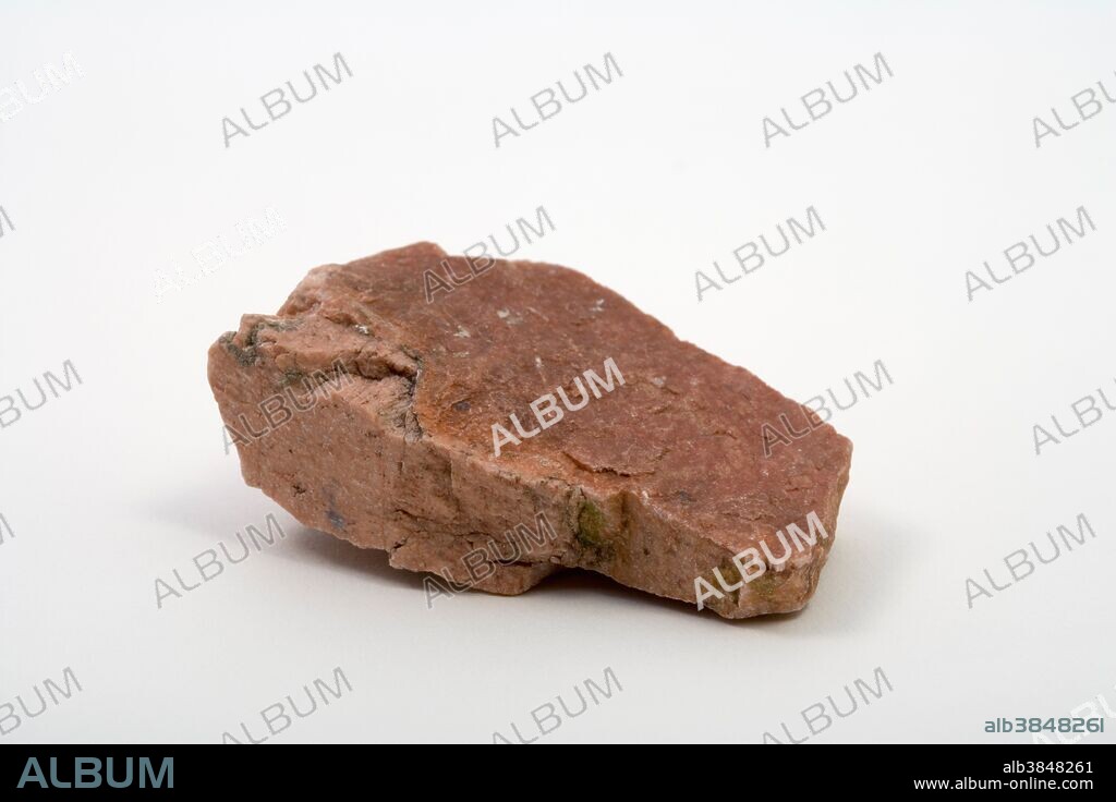 Pink Feldspar. Orthoclase feldspar is number six on the Mohs hardness scale.